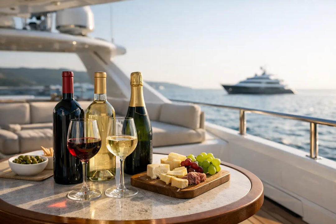 Quali vini scegliere per uno yacht privato