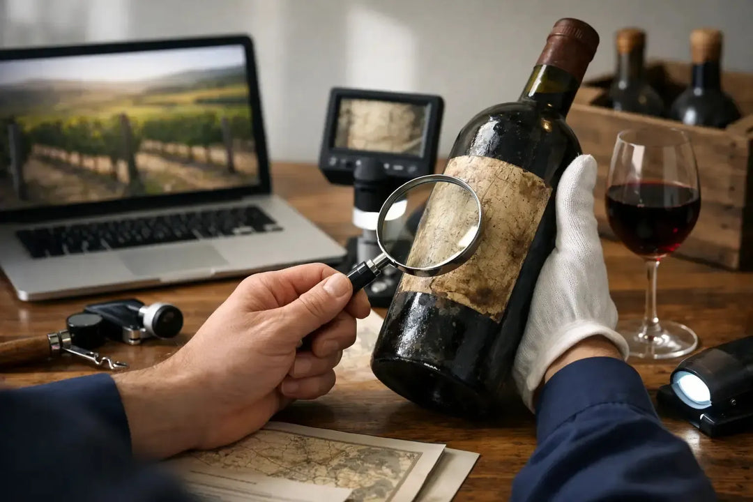Come verificare provenienza vino raro