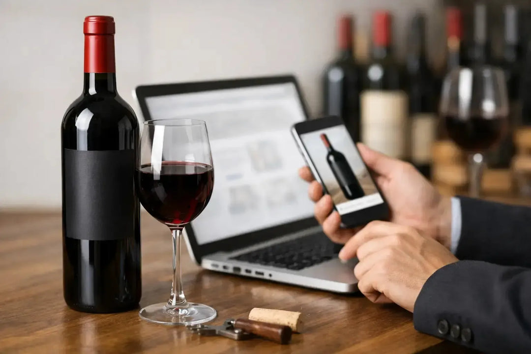 Vino con foto bottiglia reale: comprare con fiducia