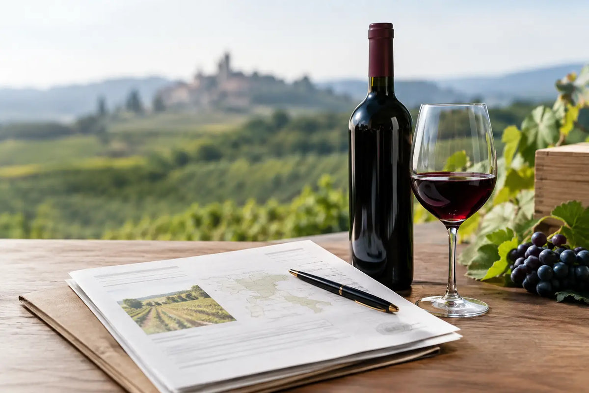 Guida ai documenti di provenienza del vino