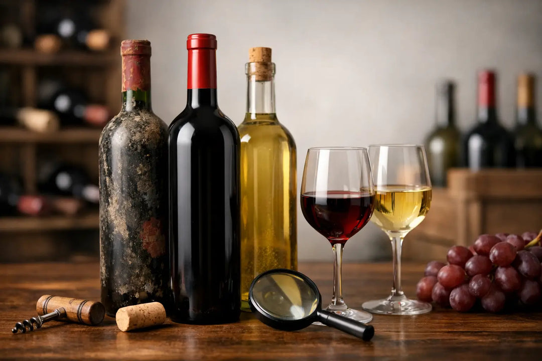 Guida alle condizioni della bottiglia di vino