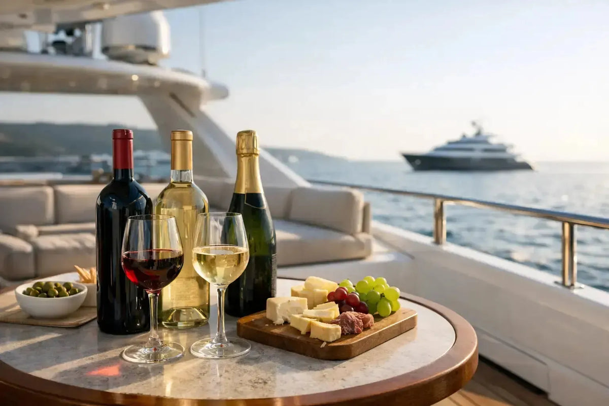 Quali vini scegliere per uno yacht privato