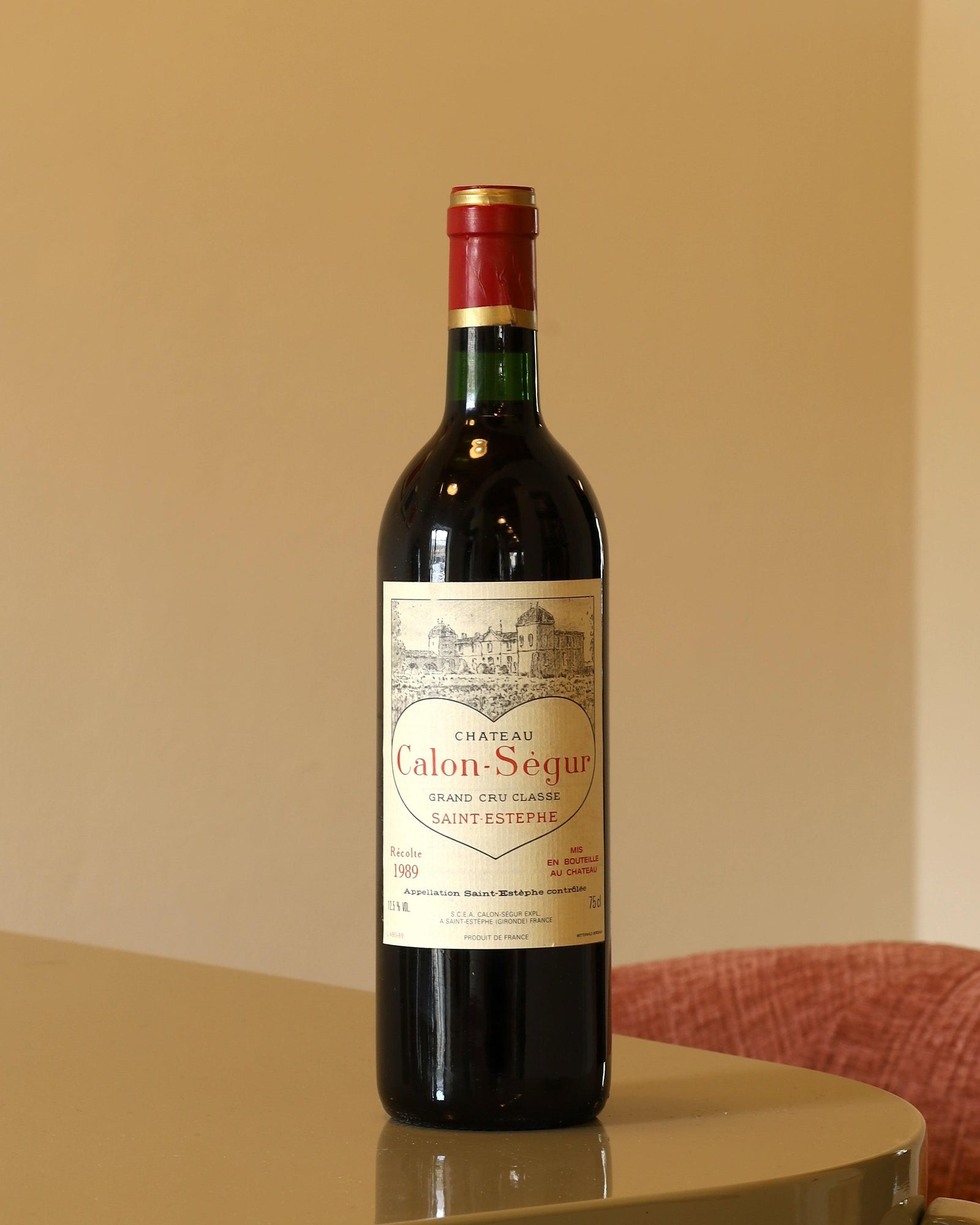 Chateau Calon Segur Saint-Estephe Rouge 1989 AOC 0,75l Bottle