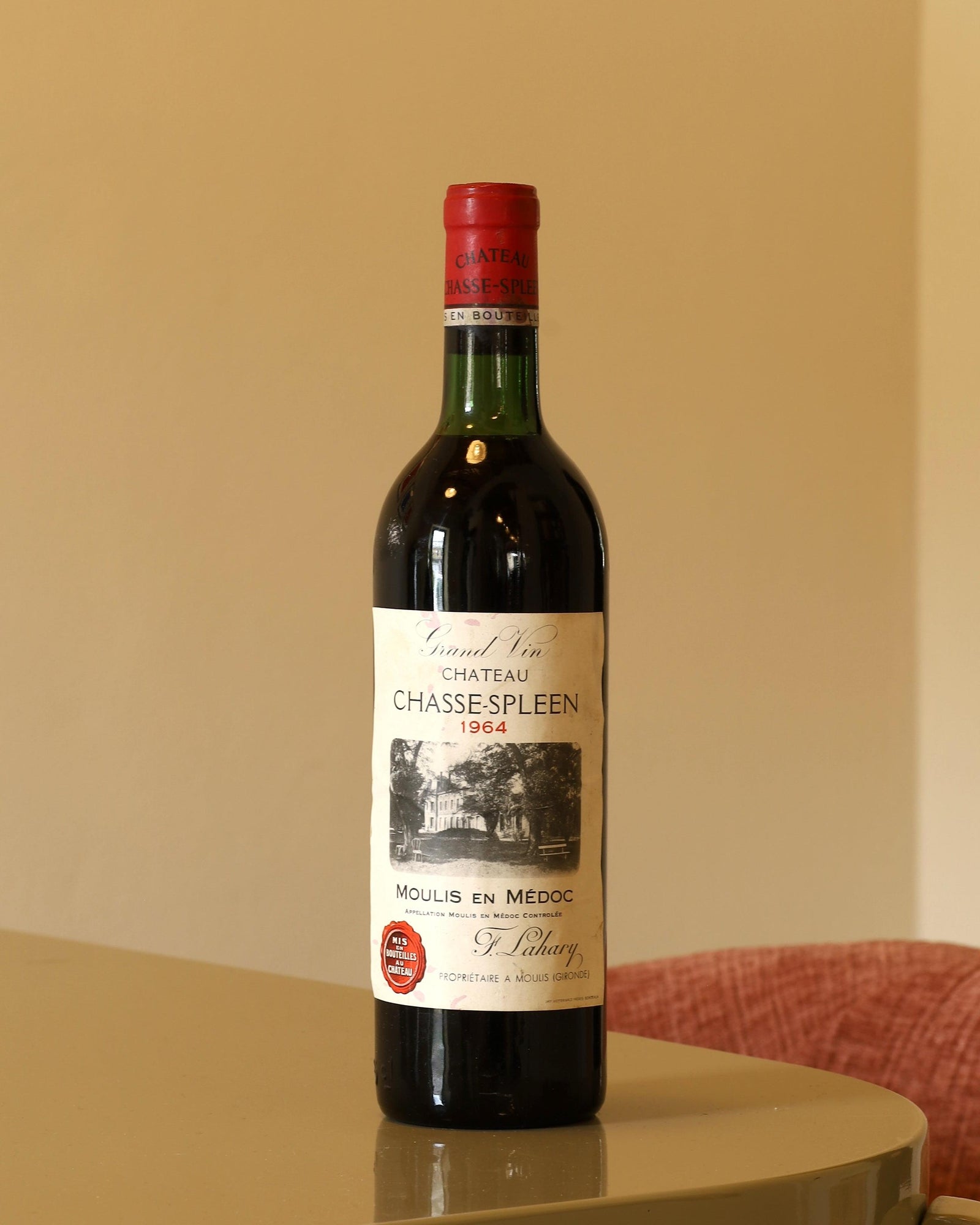 Chateau Chasse Spleen Moulis en Medoc 1964 AOC 0,75l Bottle