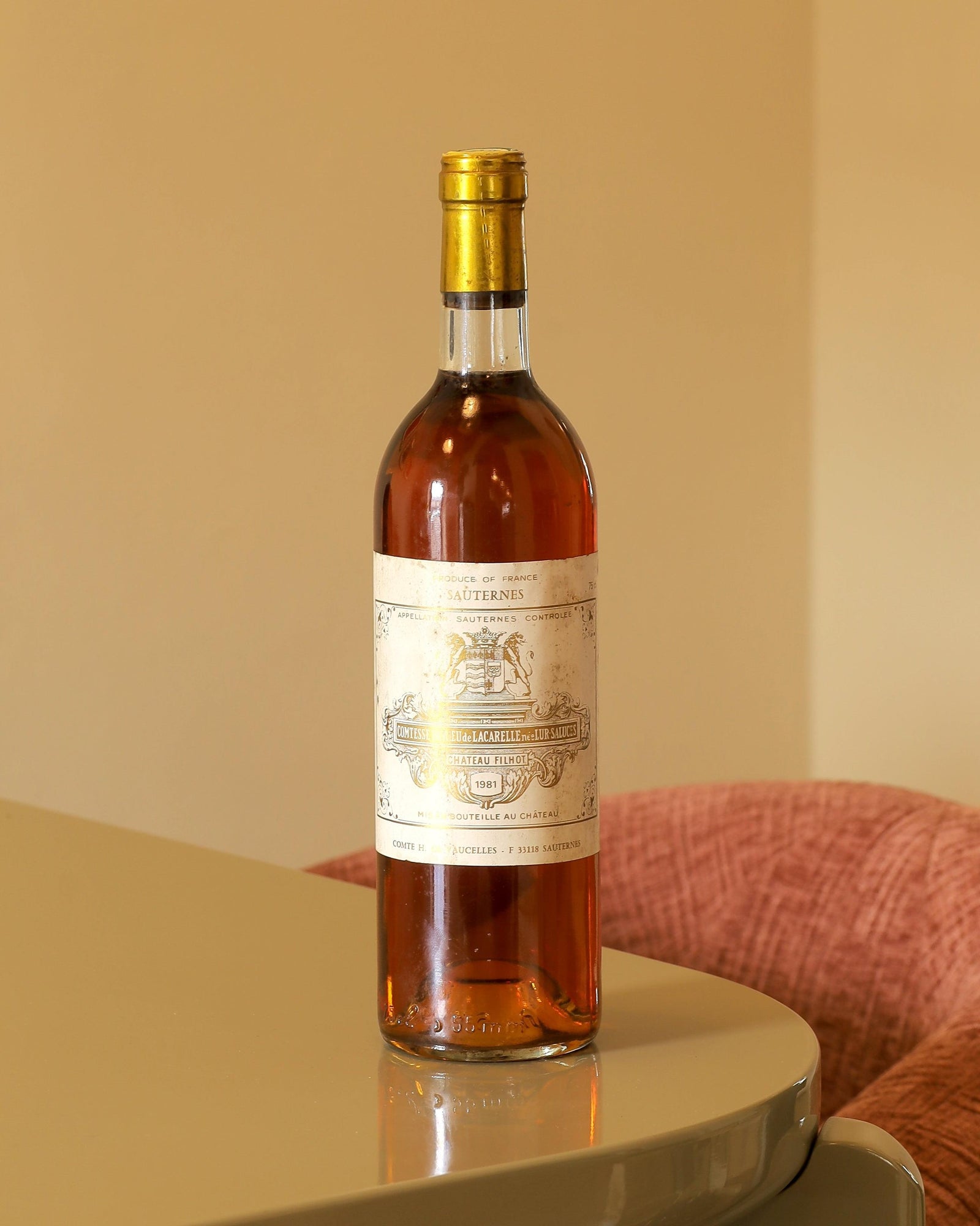 Chateau Filhot Sauternes Blanc 1981 AOC 0,75l Bottle