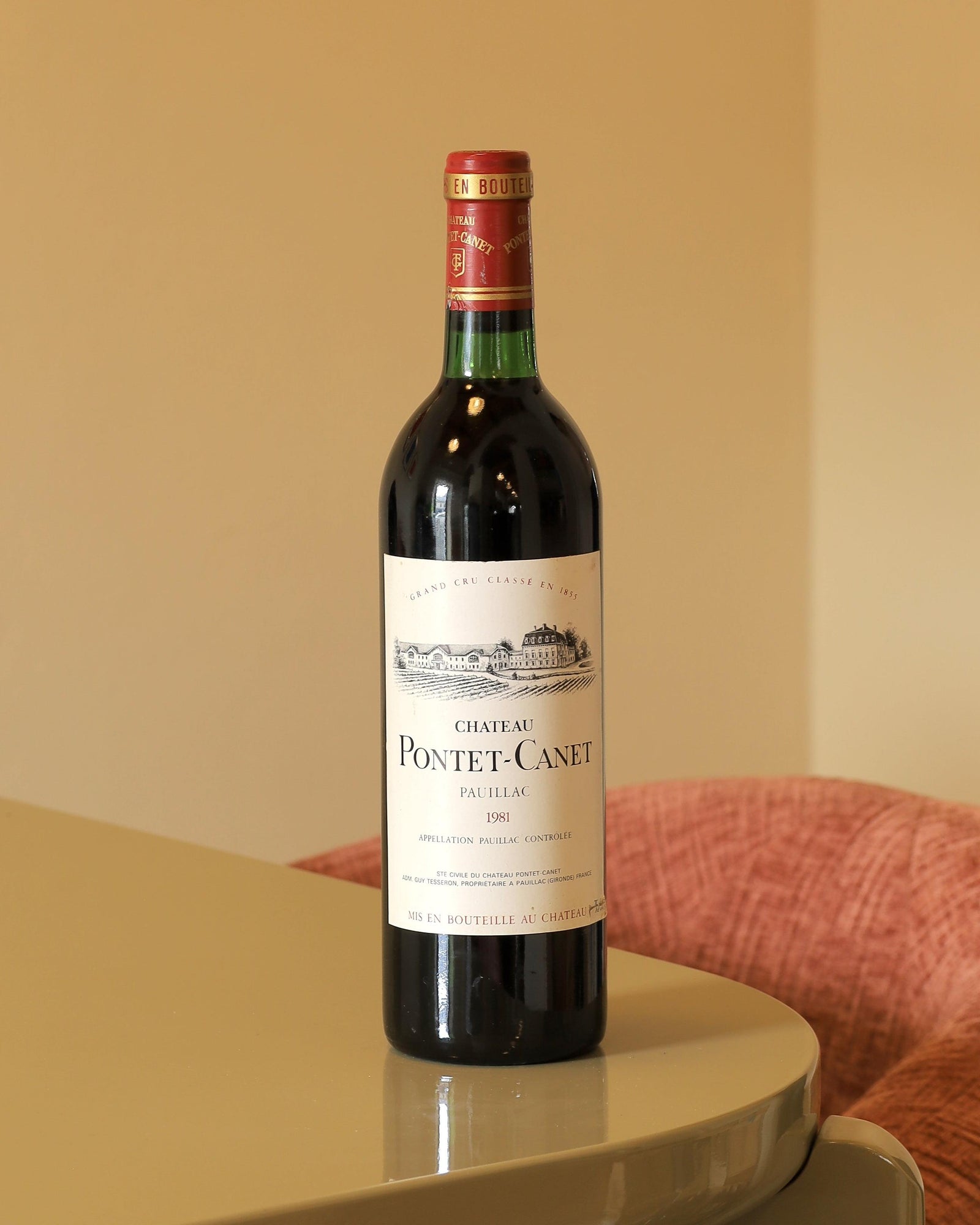 Chateau Pontet-Canet  Pauillac Rouge 1981 AOC 0,75l Bottle