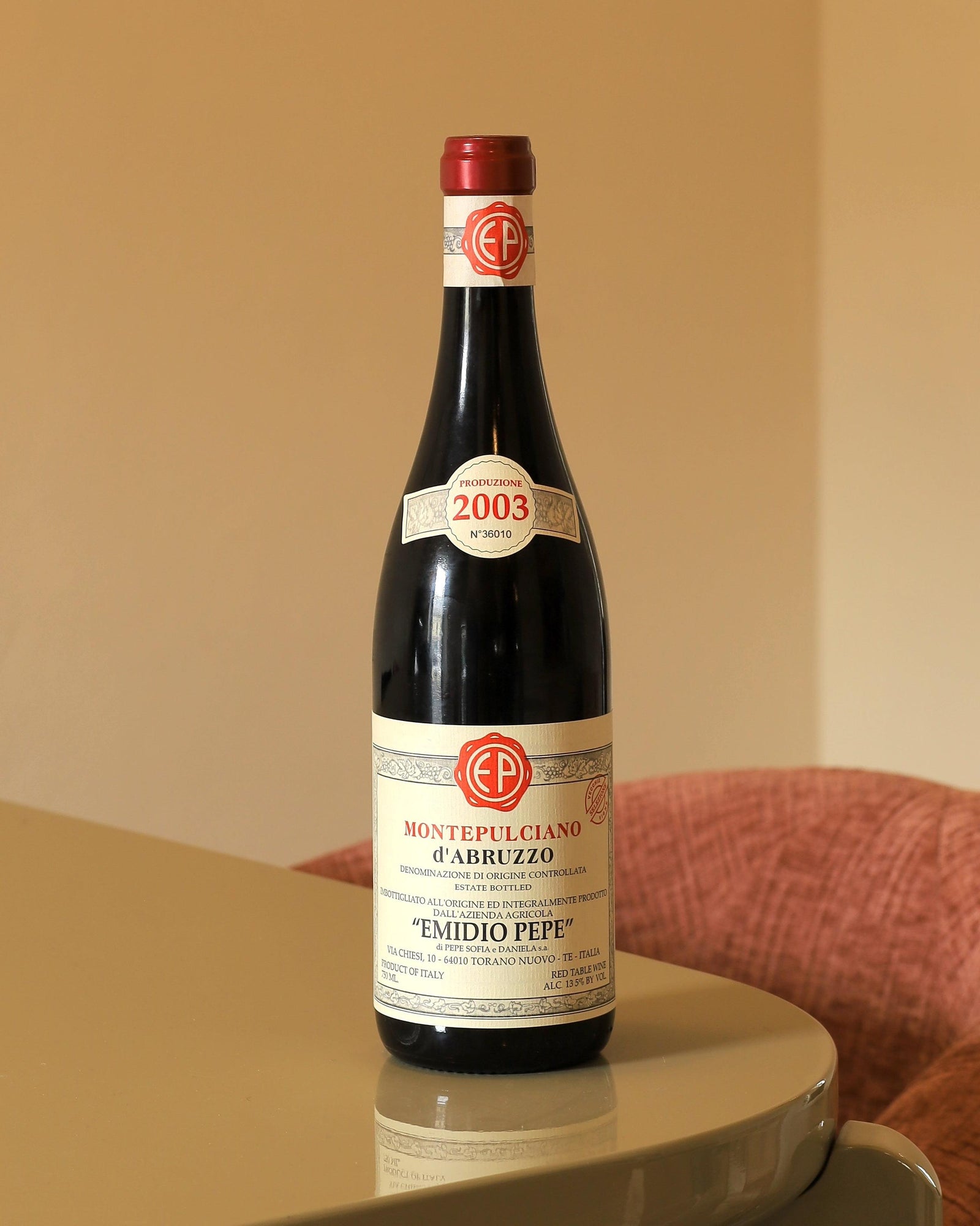 Emidio Pepe Montepulciano d'Abruzzo 2003 DOC 0,75l Bottle