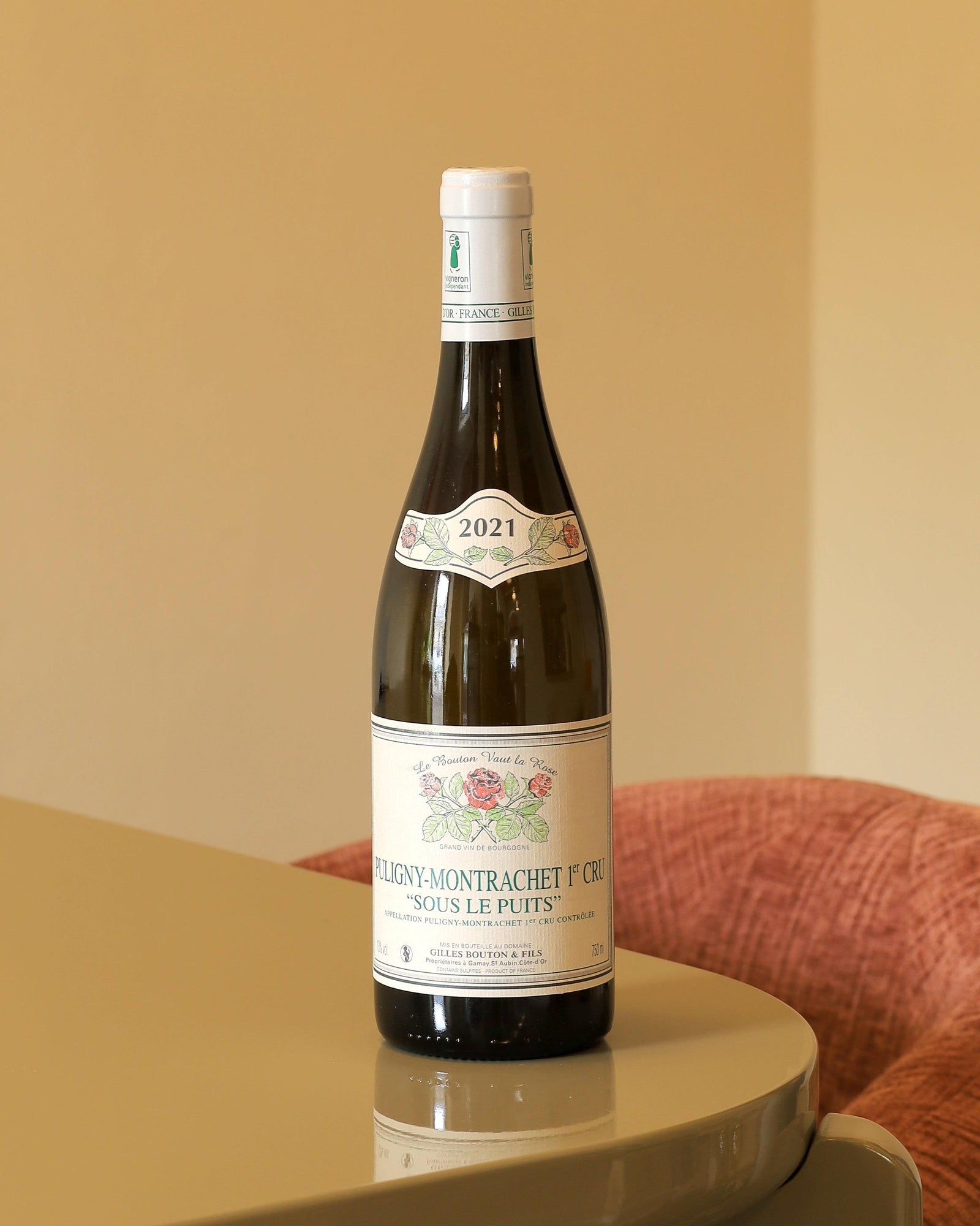 Gilles Bouton Puligny-Montrachet Premier Cru Sous les Pouits  2021 AOC 0,75l Bottle