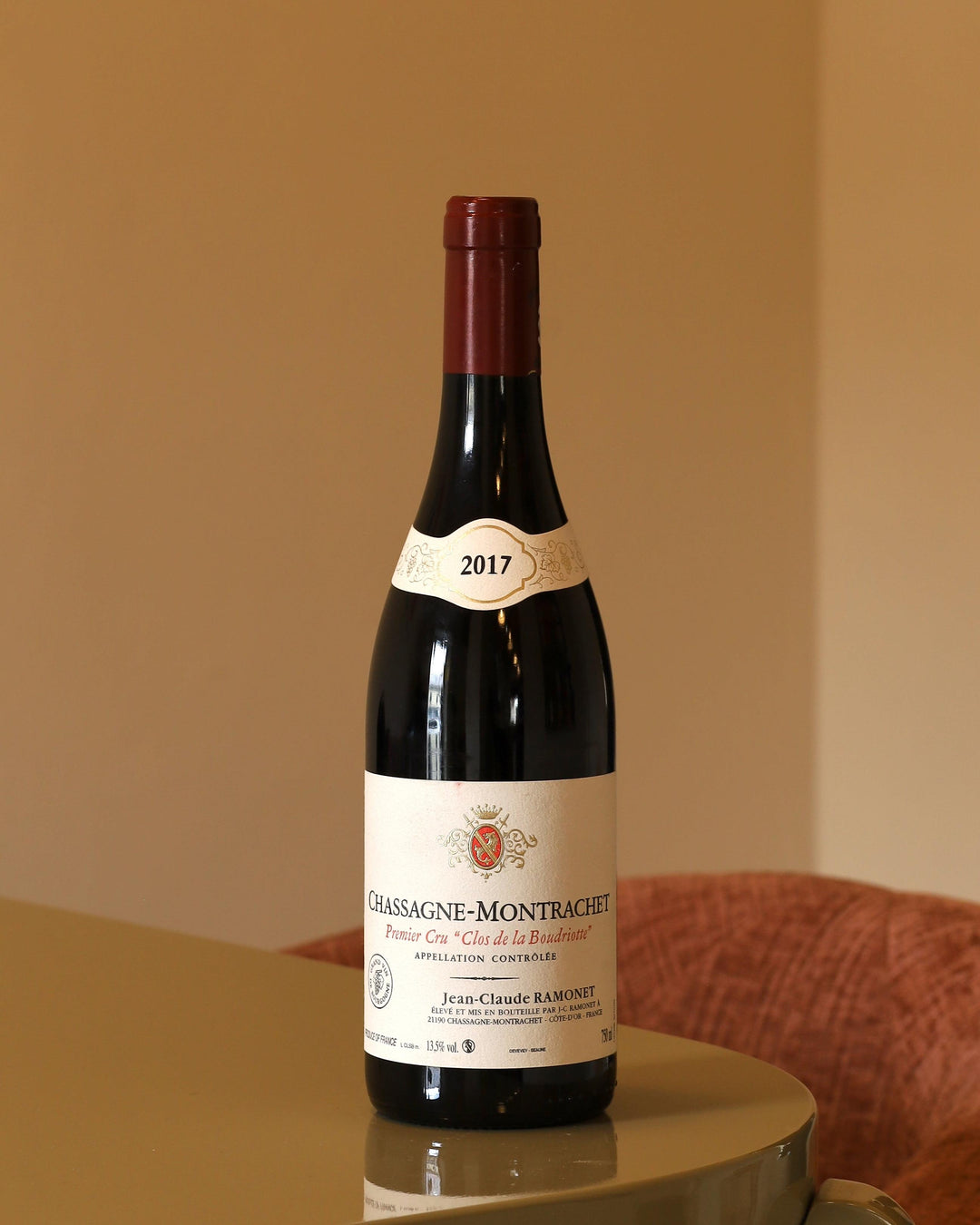 Jean-Claude Ramonet 1er Cru Chassagne-Montrachet Clos de la Budriotte rouge 2017 AOC 0,75l Bottle