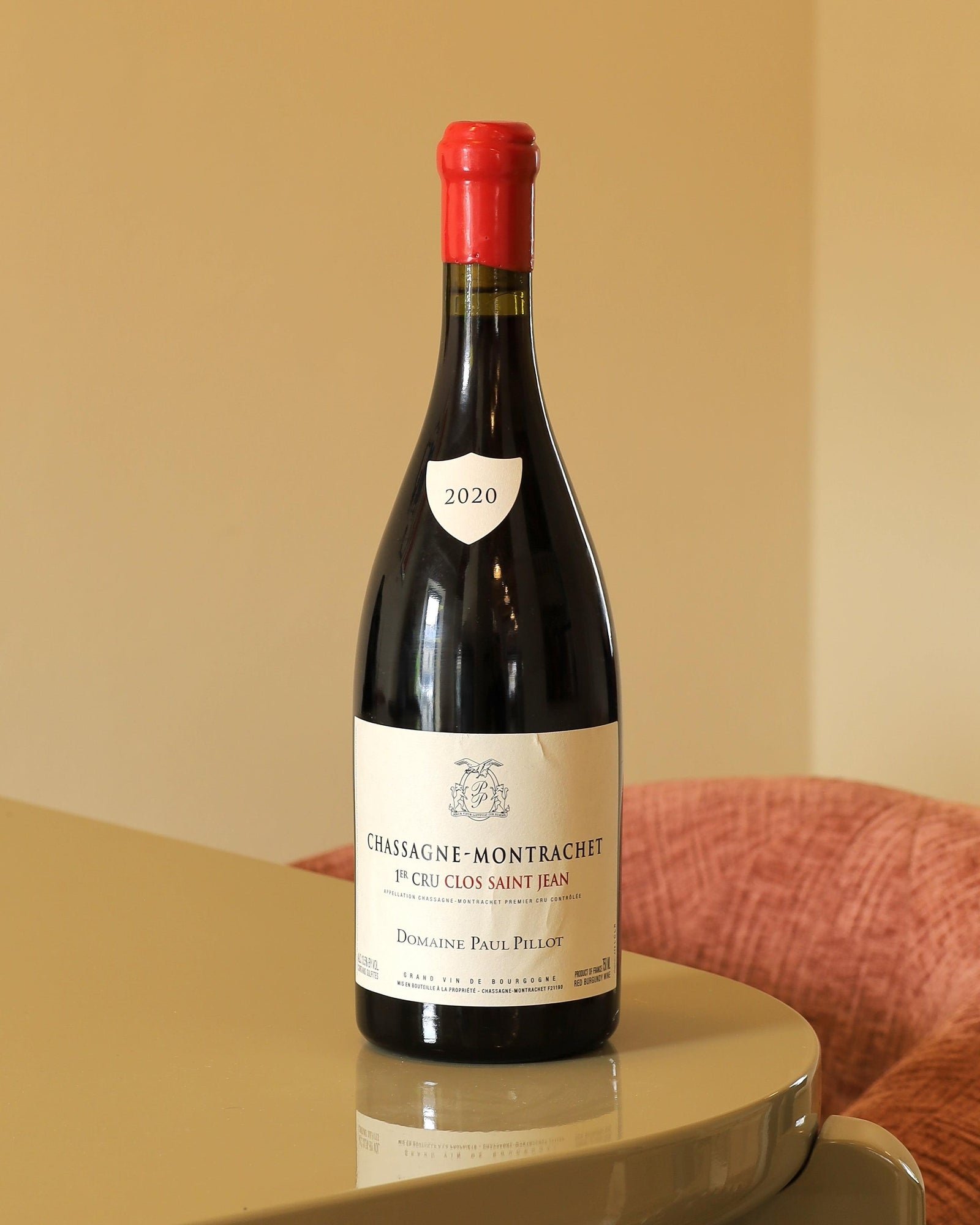 Paul Pillot Chassagne Montrachet Premier Cru Clos Saint Jean Rouge 2020 AOC 0,75l Bottle