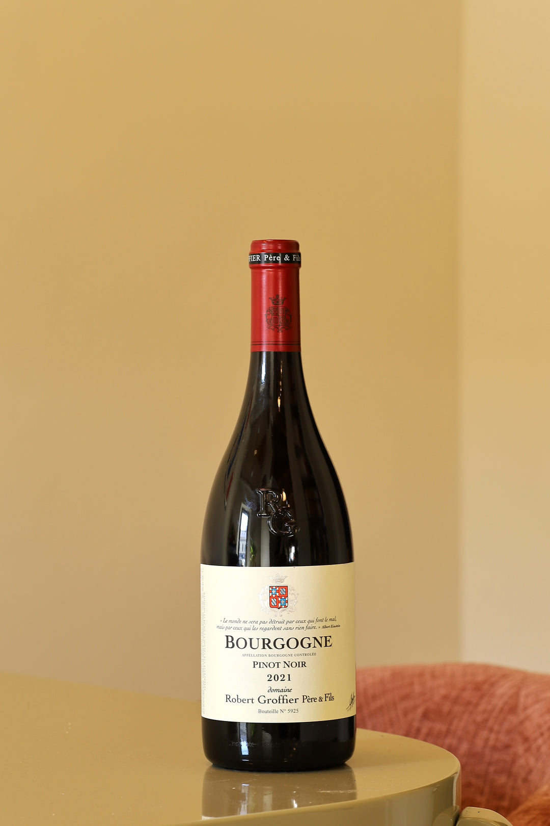 Domaine Groffier Bourgogne Pinot Noir 2021 AOC 0,75l Bottle