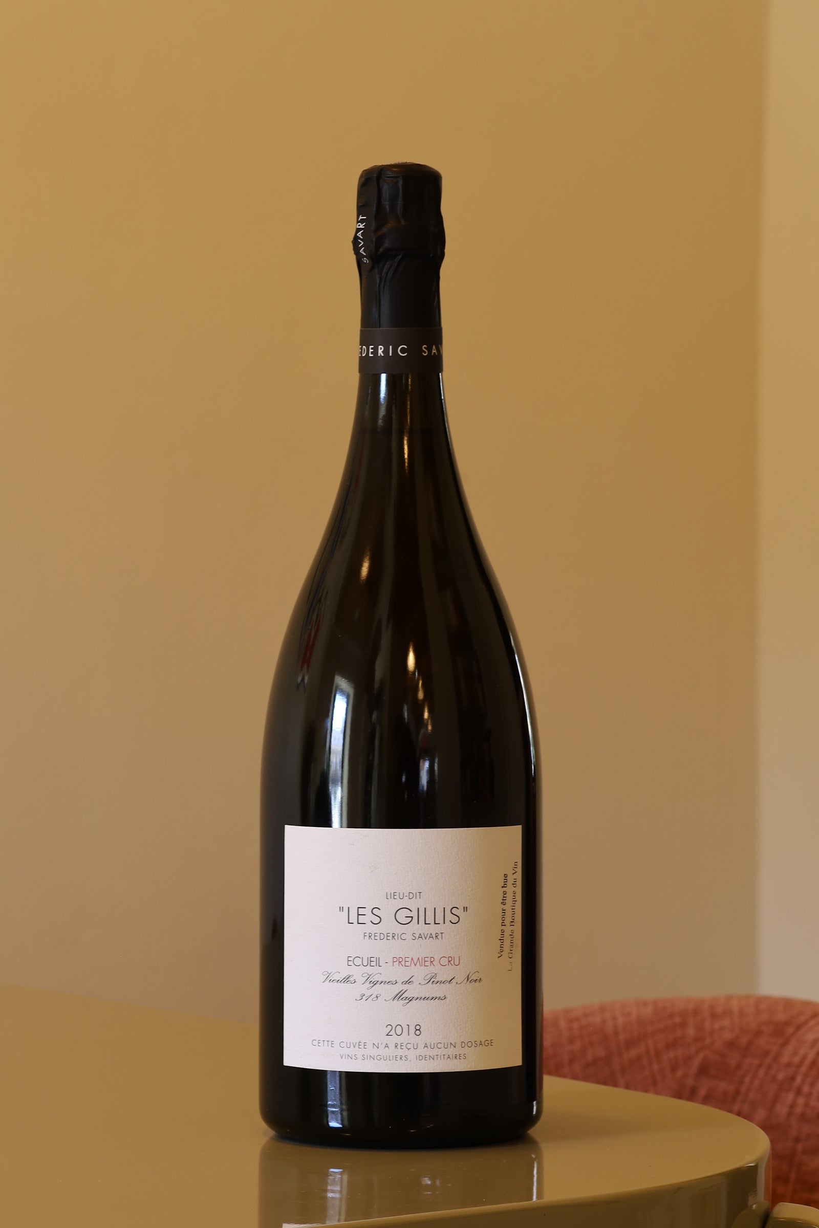 Frederic Savart "Les Gillis" Ecueil Premier Cru Vieilles Vignes 2018 AOC 1,5l Bottle