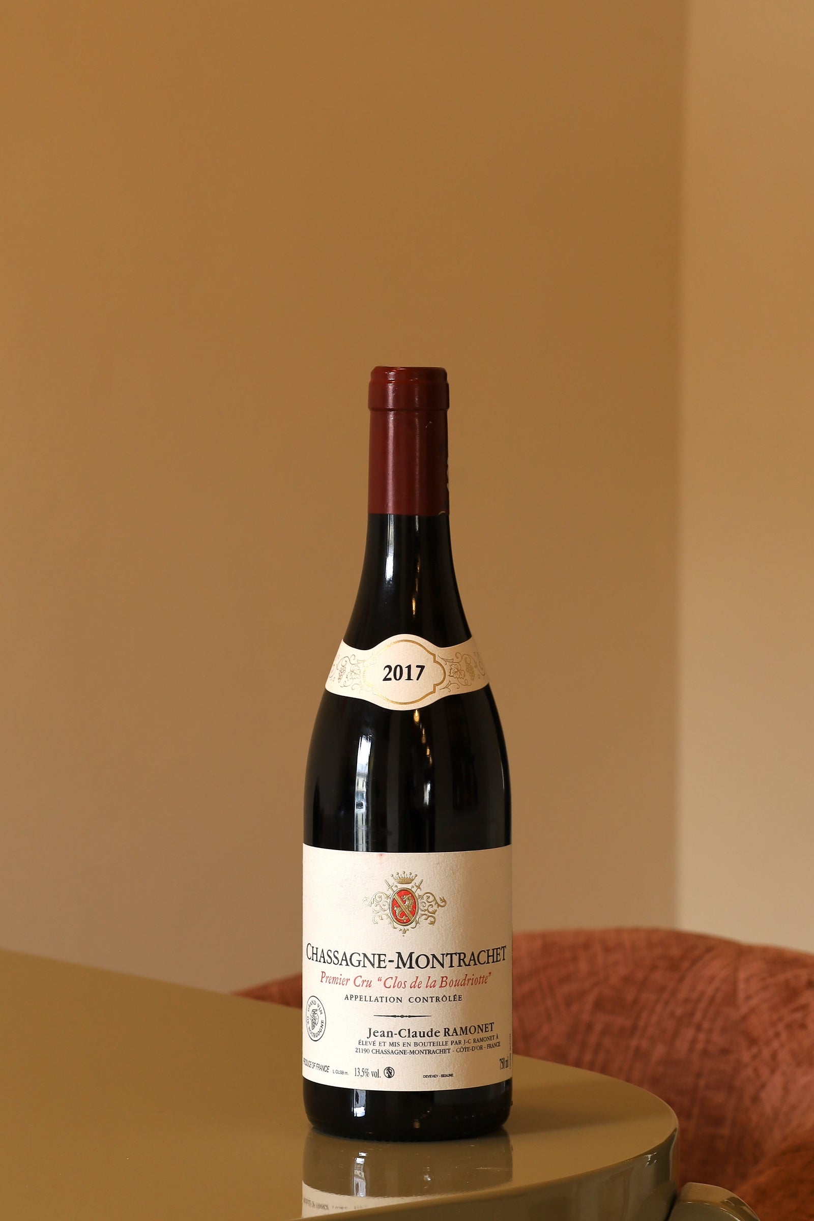 Jean-Claude Ramonet 1er Cru Chassagne-Montrachet Clos de la Budriotte rouge 2017 AOC 0,75l Bottle