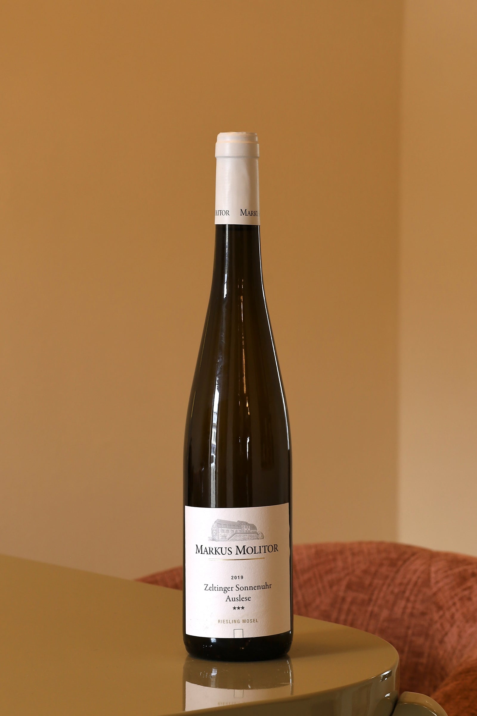 Markus Molitor Zeltinger Sonnenuhr Auslese *** White Cap 2019 0,75l Bottle